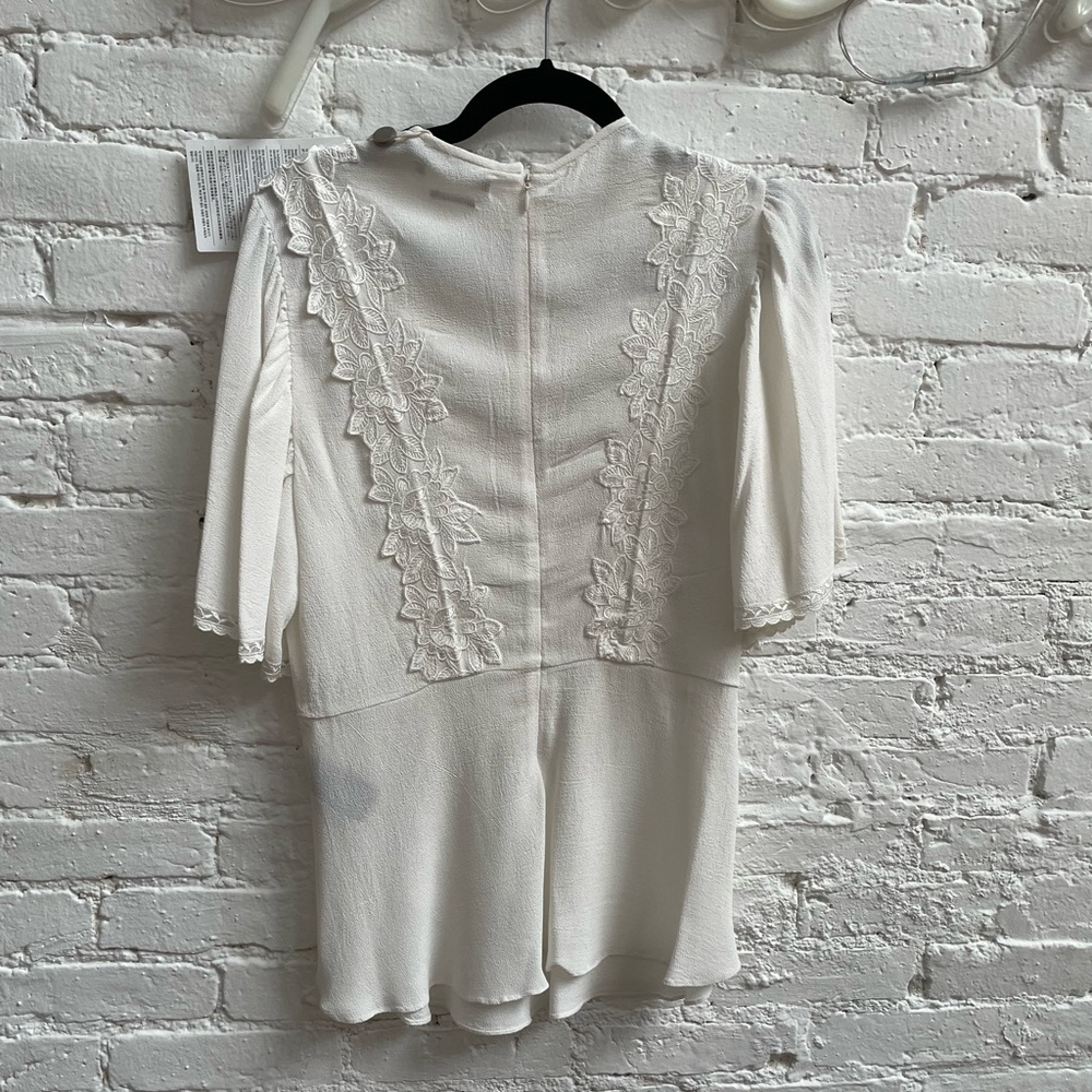 Isabel Marant White Ruffled Top - Picture 4 of 6